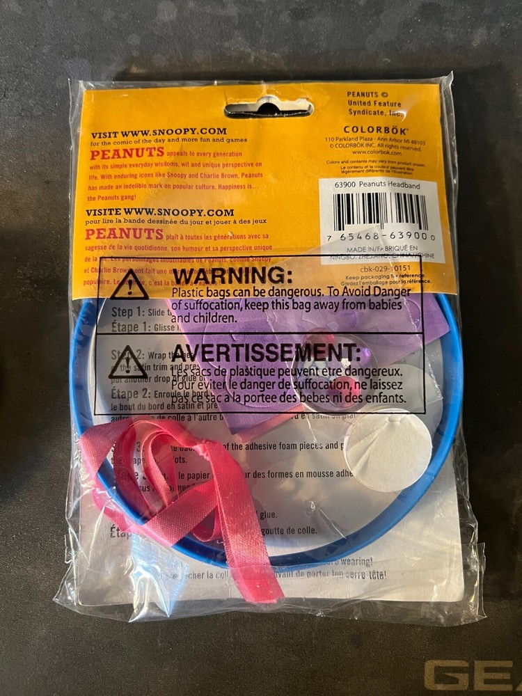 Peanuts Headband Kit New
