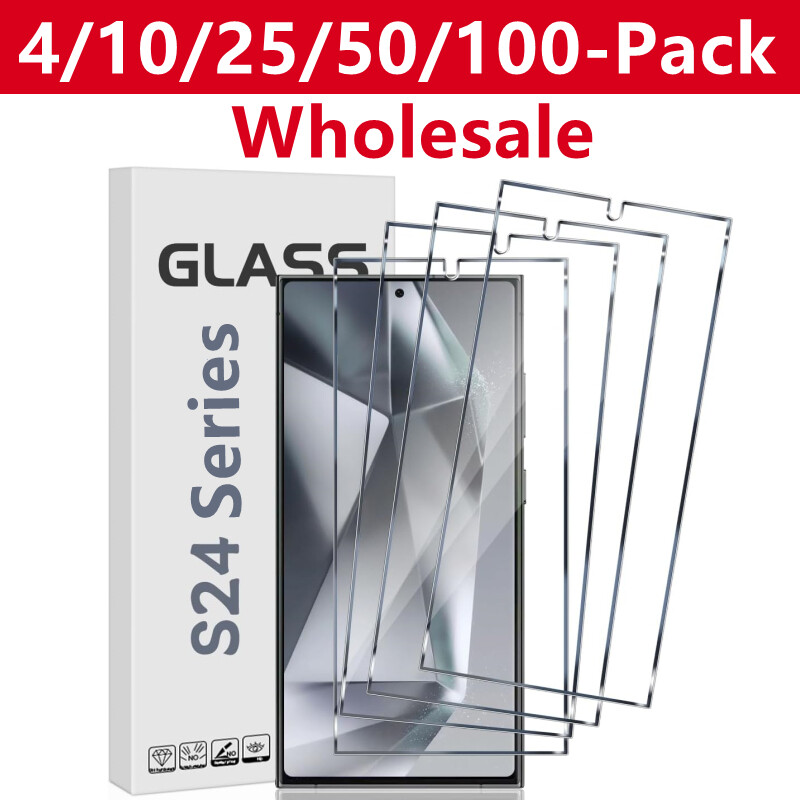 Wholesale Bulk Tempered Glass Screen Protector for Galaxy S25 Ultra S25Plus S24