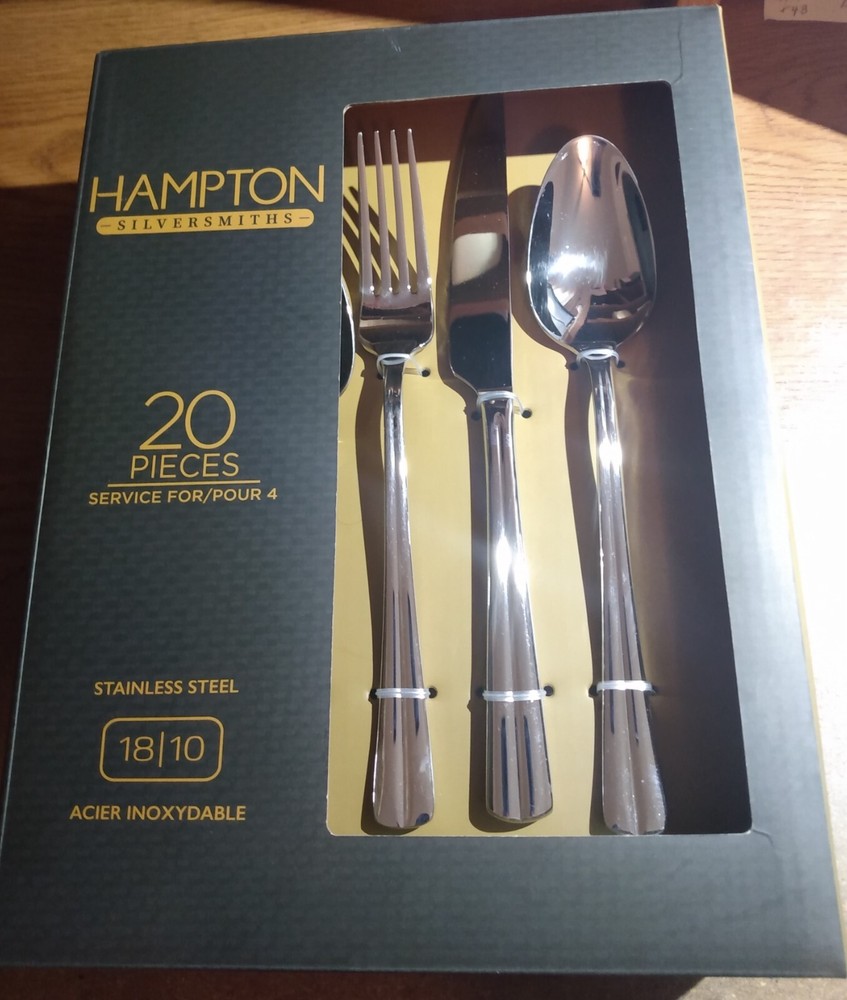 Hampton Silversmiths SANIBEL 18/10 Stainless 20pc Flatware Set - 220B020HSN
