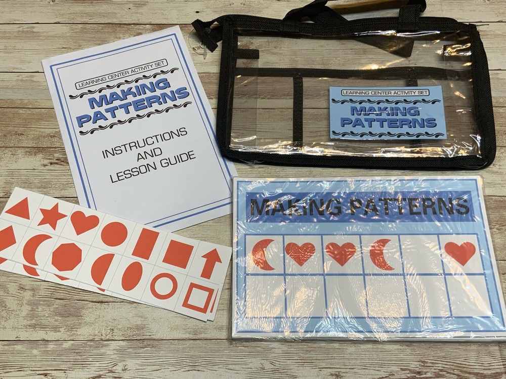 Learning Center Activity Set - Making Patterns - Clothespin Learning Center