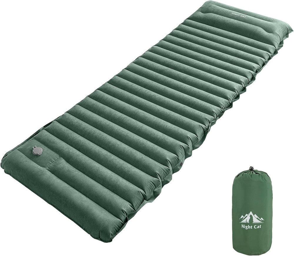 Camping Sleeping Pad: Lightweight Backpacking Inflatable Sleeping Mat with Inter