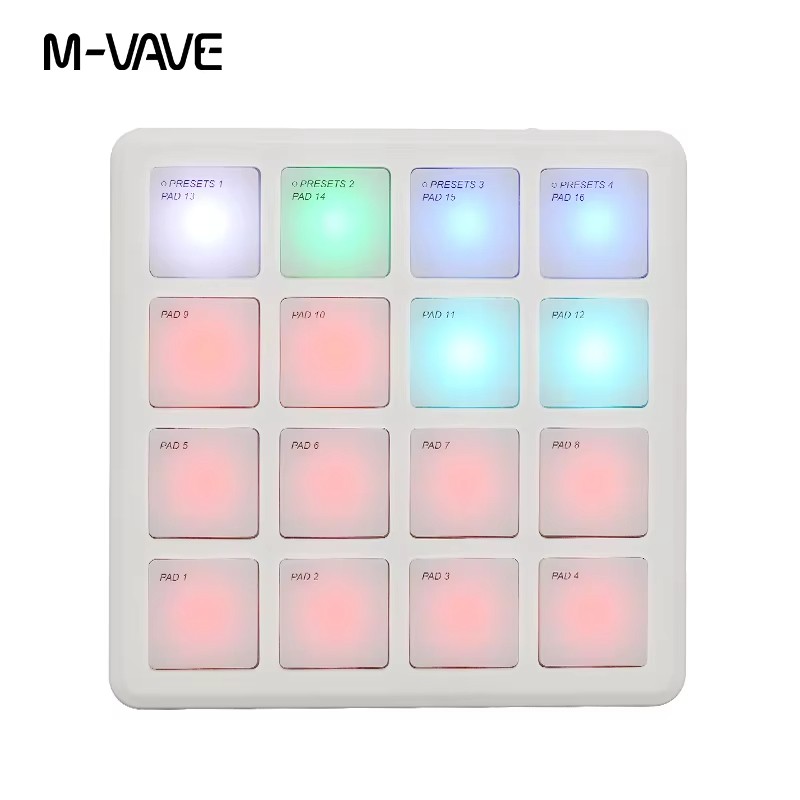 M-VAVE SMC-PAD POKET Wireless MIDI Controller Portable for Percussion Keyboards