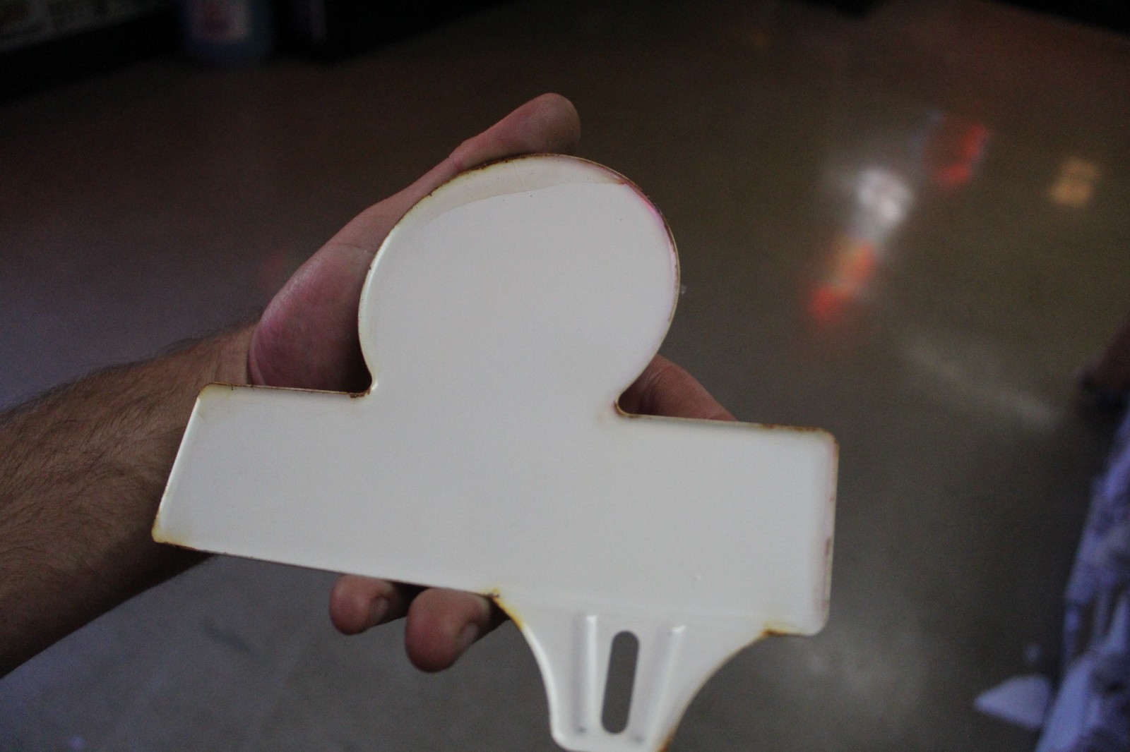 RARE 1950s DRINK COCA COLA DRIVE SAFELY STAMPED PAINTED METAL TOPPER SIGN SODA