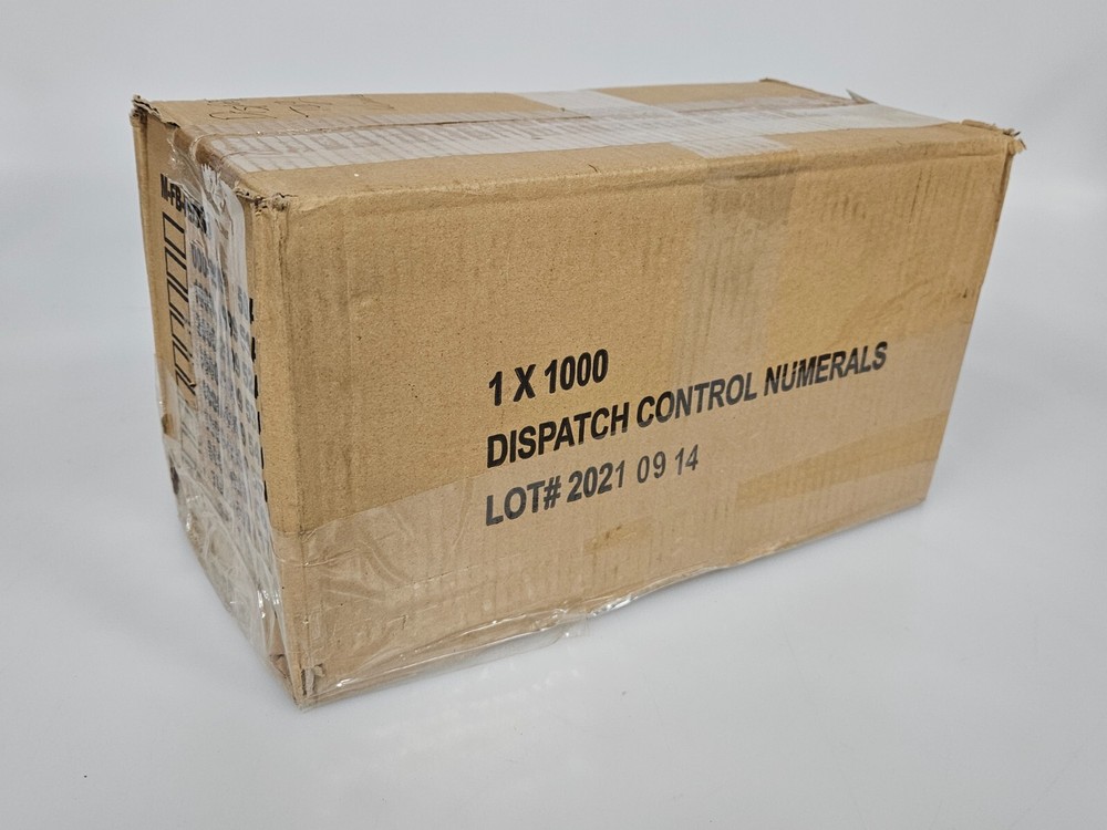 Mechanic Shop Service Dispatch Control Numerals (1000/cs)