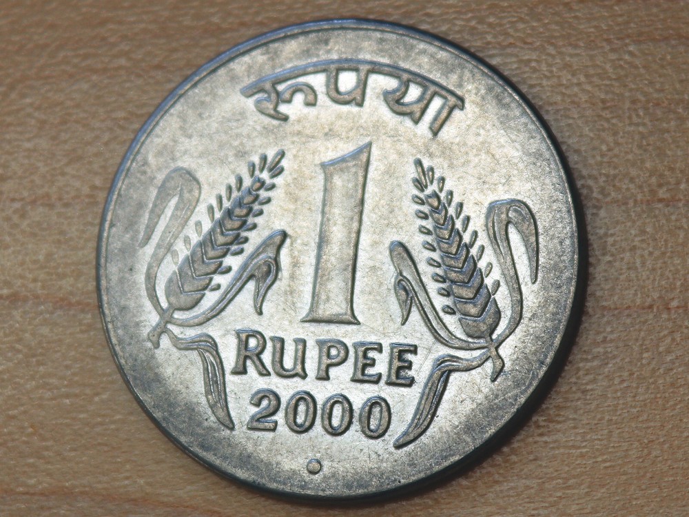 2000 India 1 Rupee Noida Mint