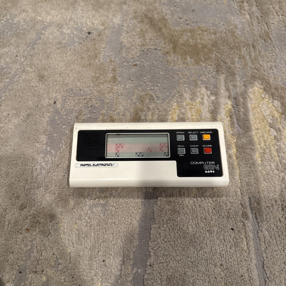 Vtg 1979 Mattel Electronics Computer Gin Handheld Game Console WORKS