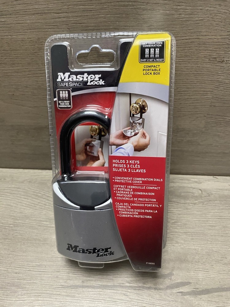 Master Lock Select Access Lock Box Key Compartment 3 Digit Code Security 5406D