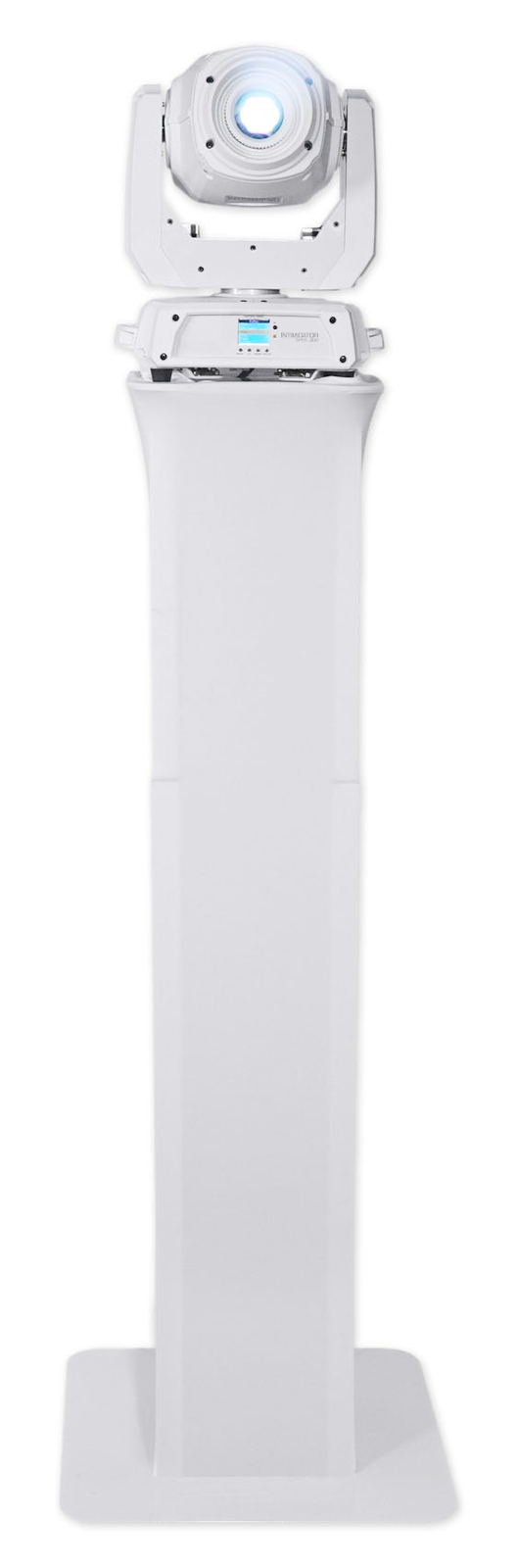 (1) Rockville RTP32W Totem Moving Head Light Stand+Black+White Scrims+Carry Bags