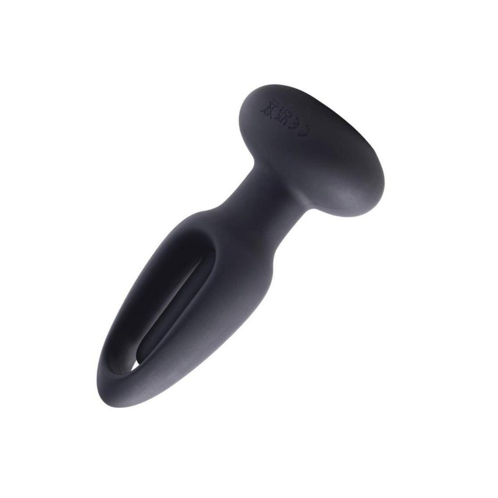 Snuggy Flapping Anal Plug Vibrator Black