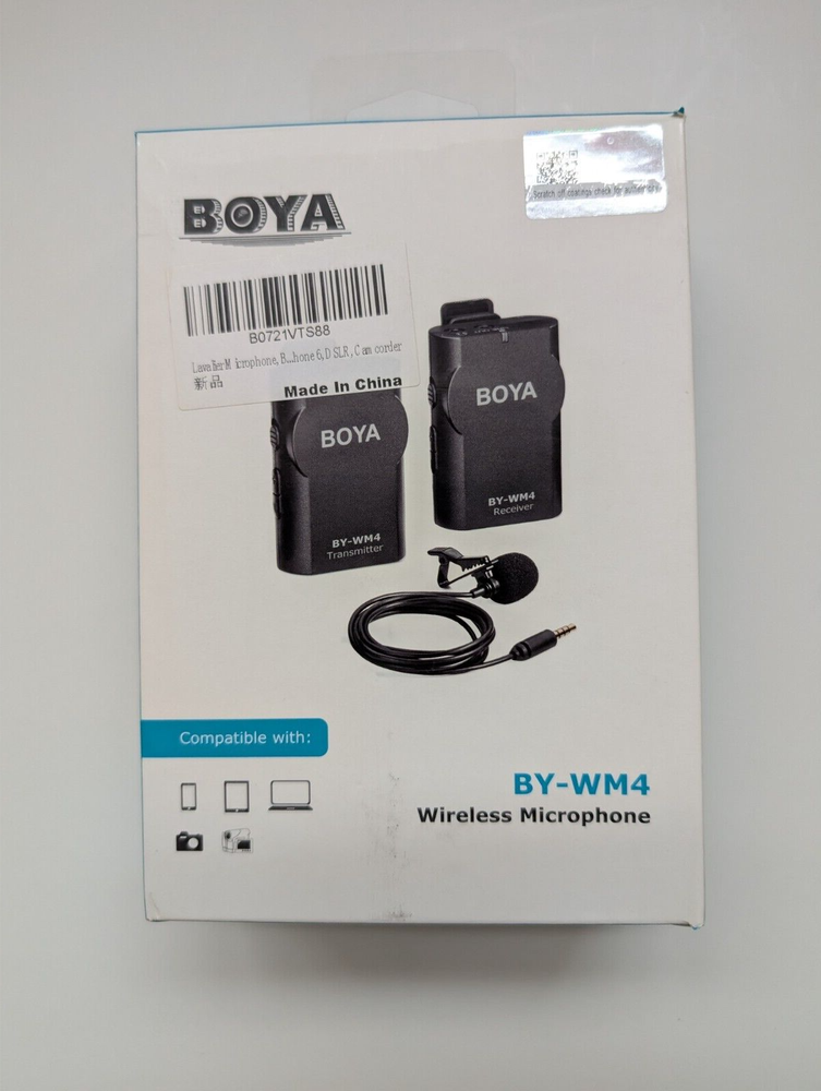 BOYA Wireless Microphone Kit BY-WM4