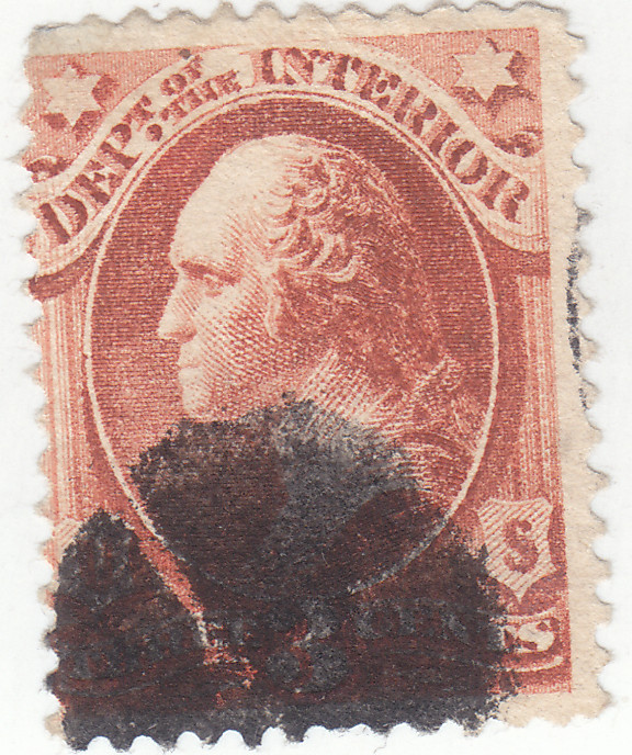 Scott # O17- 3c Vermilion - Washington - Official Stamps - Used