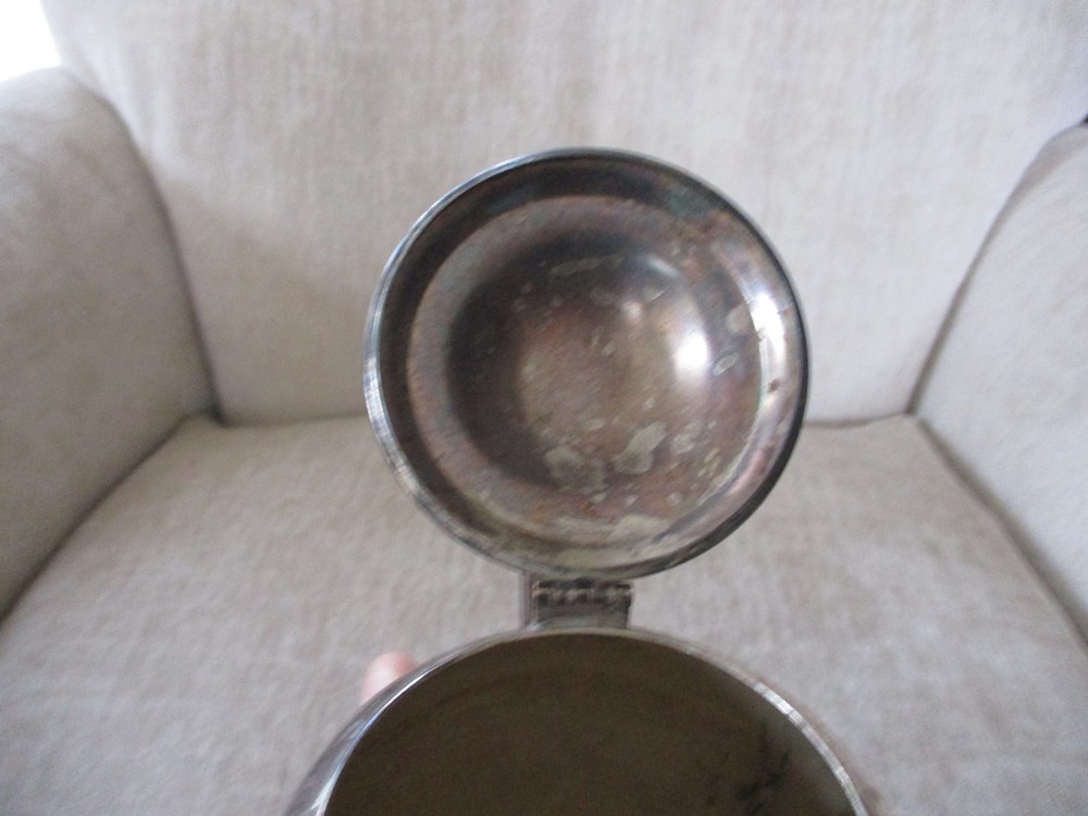 Vintage Tarnished Silver Plate Tea Pot Home Decorators Inc