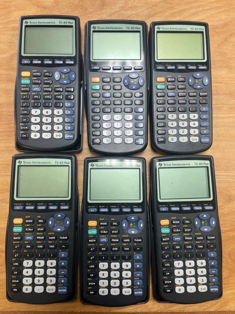 6x Texas Instruments TI-83 Plus Graphing Calculator | Read Description!