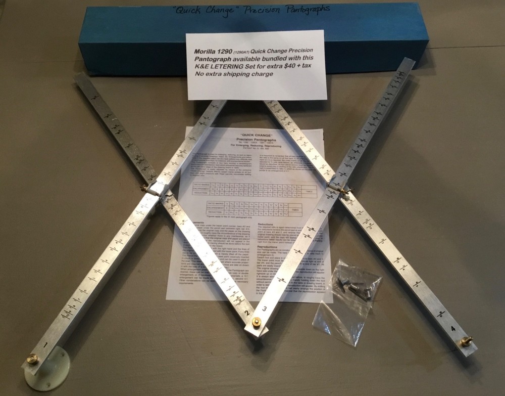 K & E LEROY II Vintage Lettering Set, Engineering, Drafting Tools, Plus Extras!