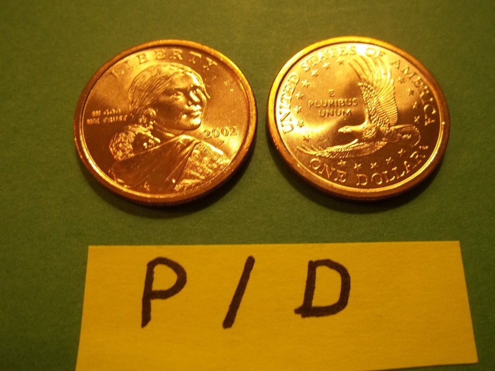 Native American Dollar Set  2002  P, D Unc.
