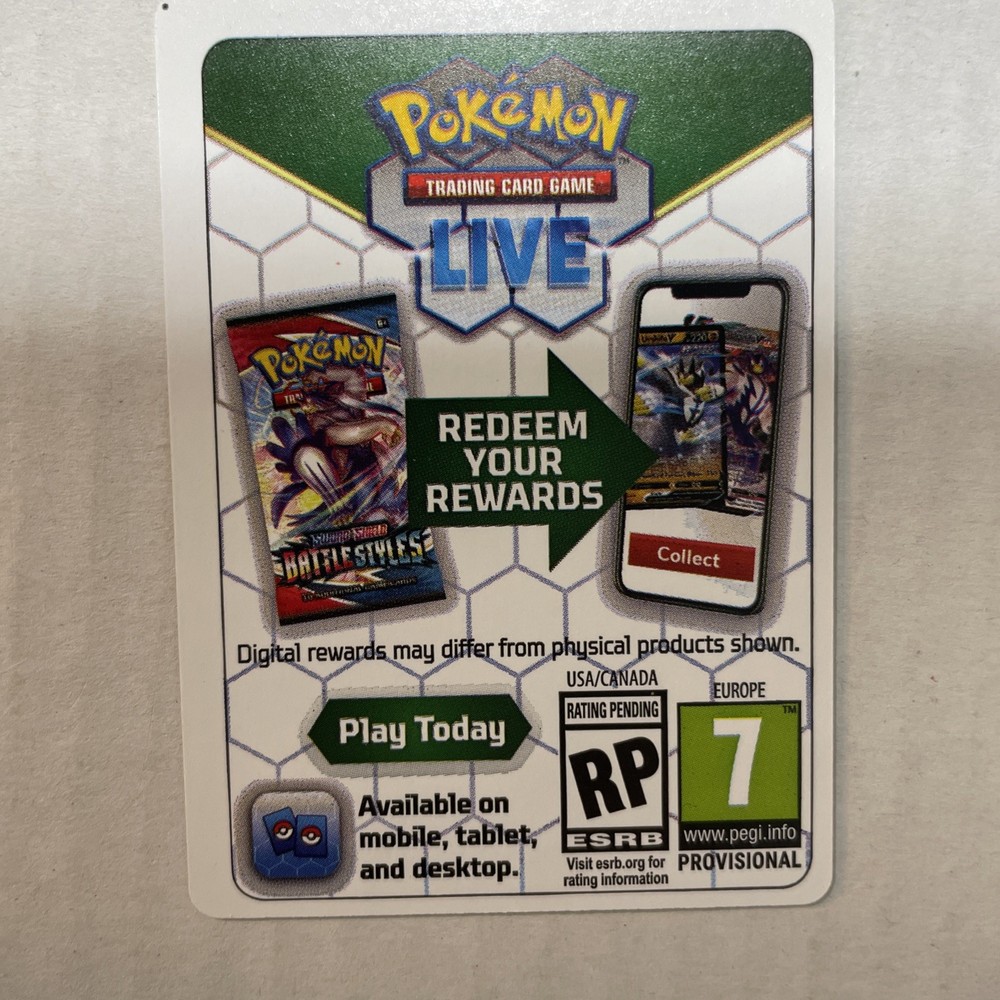 Shining Fates 25 Online Code Cards - New - Email Codes