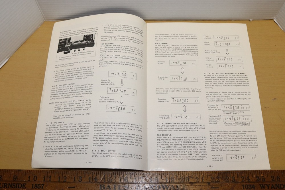 ICOM - IC-271H - INSTRUCTION MANUAL - w/PULLOUT SCHEMATIC