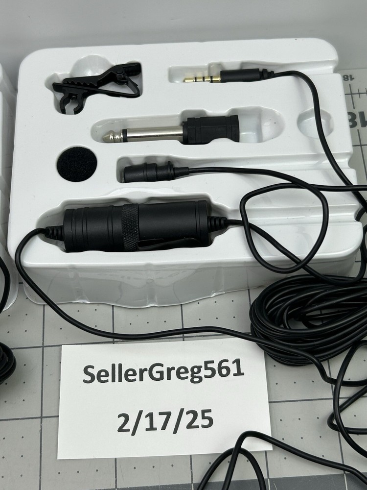 Movo Lavalier Microphone LV1 - 2 PACK