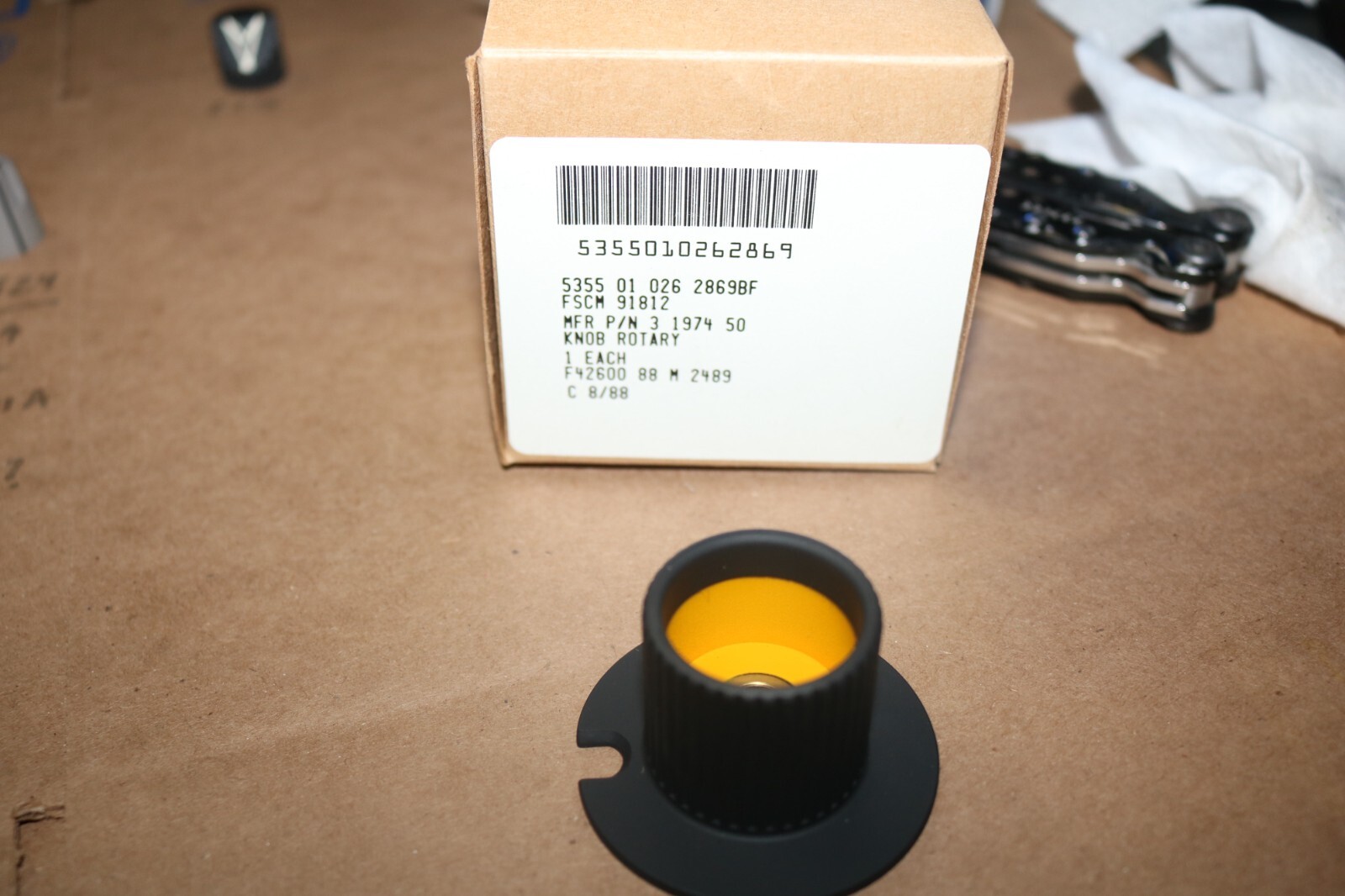 HTF!! Vintage NOS F-4 Phantom LABS Weapons Release panel selector Knob