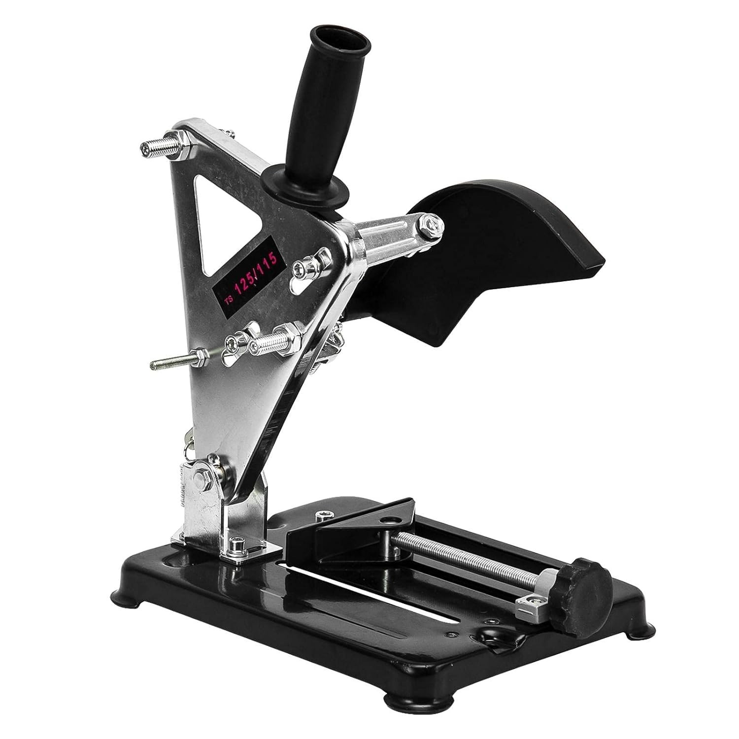 Heavy Duty Angle Grinder Stand with 45° Adjustable Cutting Holder & Safety Guard