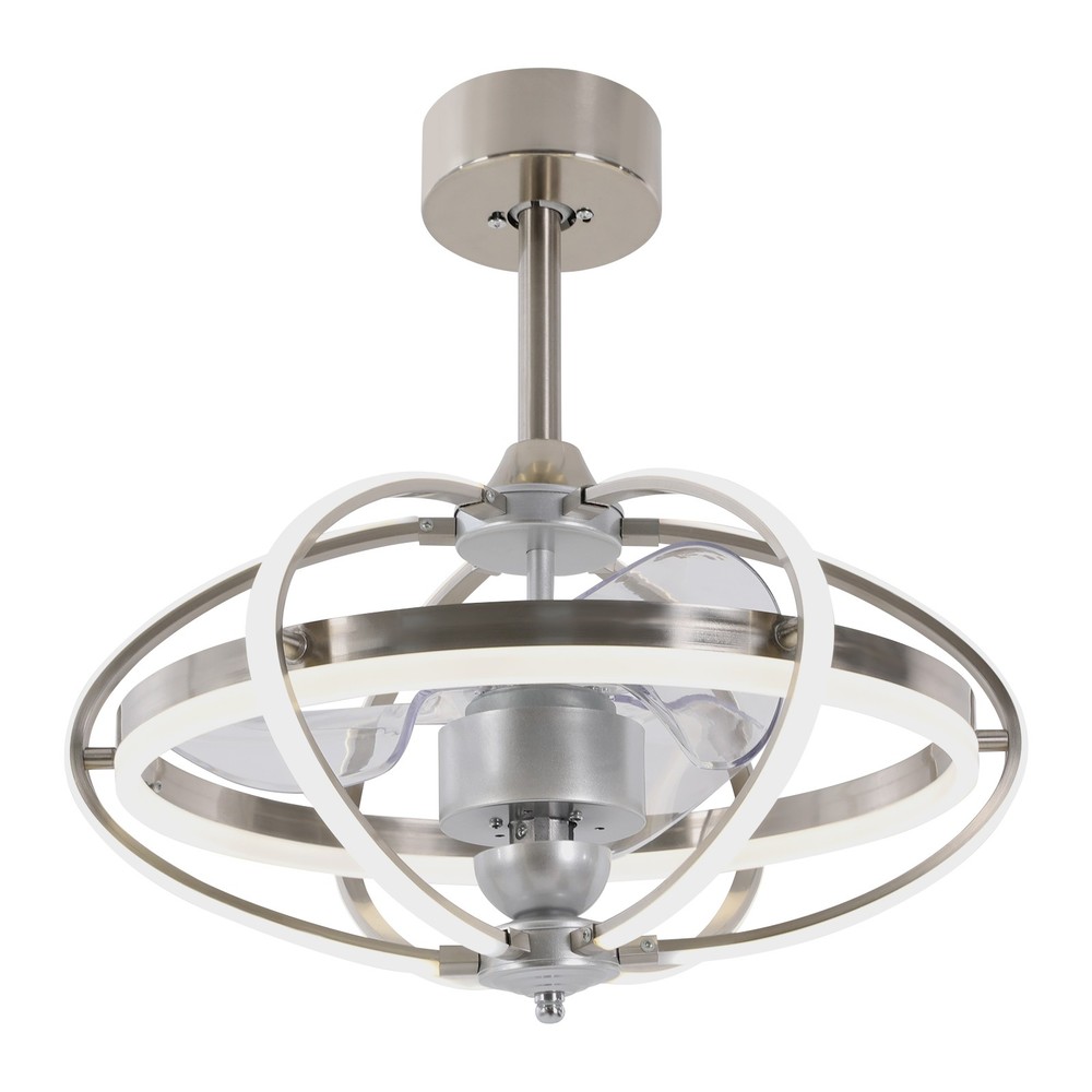 23" Farmhouse Ceiling Fan Light Flush Mount Caged Lights kit With Remote Control