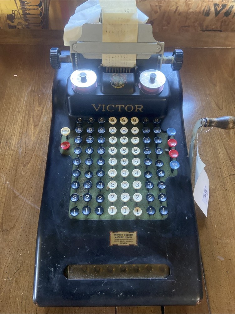 Vintage Victor Manual Adding Machine Vintage Adding Machine