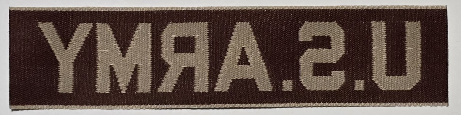 US ARMY desert DCU Uniform TAN nylon name tape Over The Pocket Patch 4.5"×1" NOS