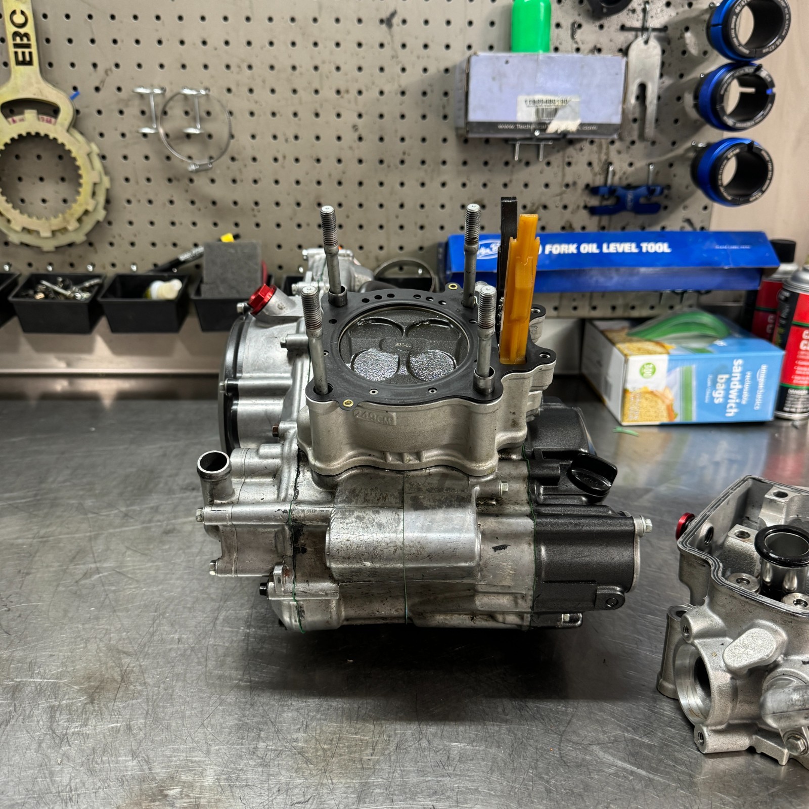 07-24 Honda CRF150R Engine Rebuild Service Complete Bottom Top End Vapor Blast