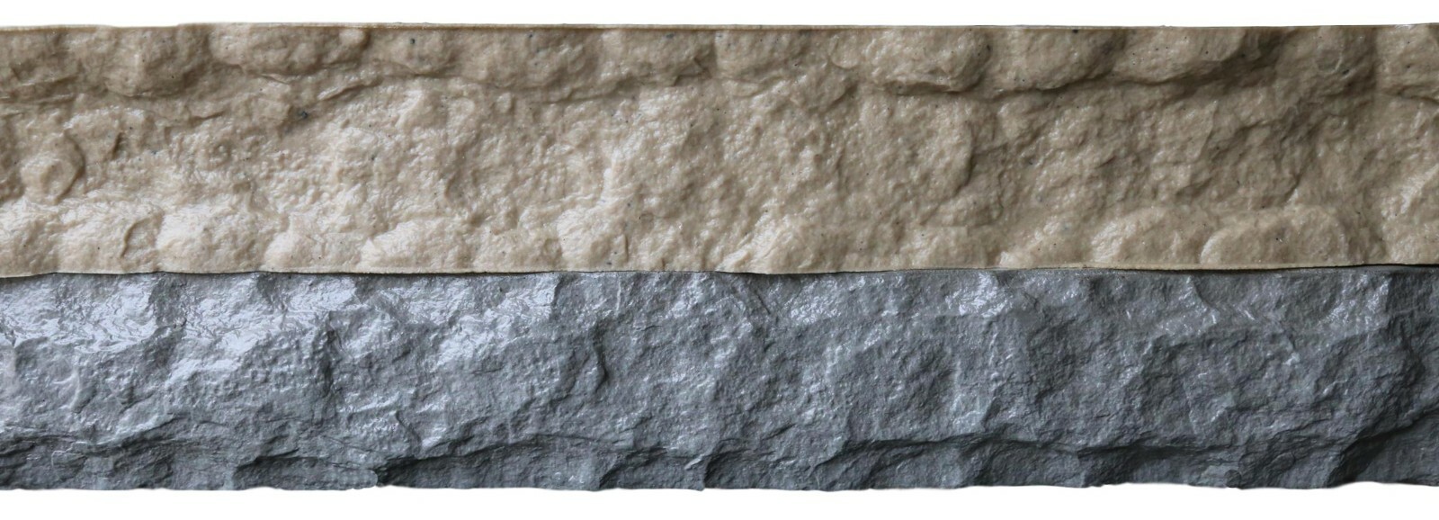 Stone Master Molds Chiseled Edge Concrete Countertop Edge Form Liner 8'x6"x2"