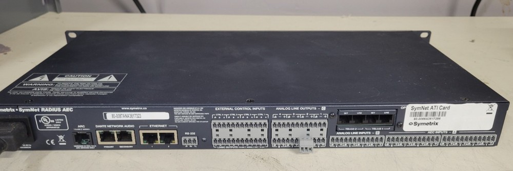 Symetrix SymNet RADIUS AEC Digital Signal Processor DSP Audio Conferencing Unit