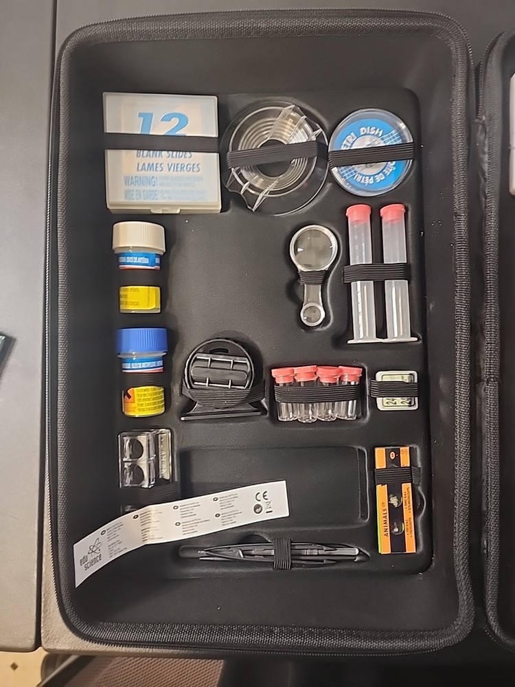 MICROSCOPE MACRO VIEW EDU Science 900x COMPLETE SET & CARRYING CASE