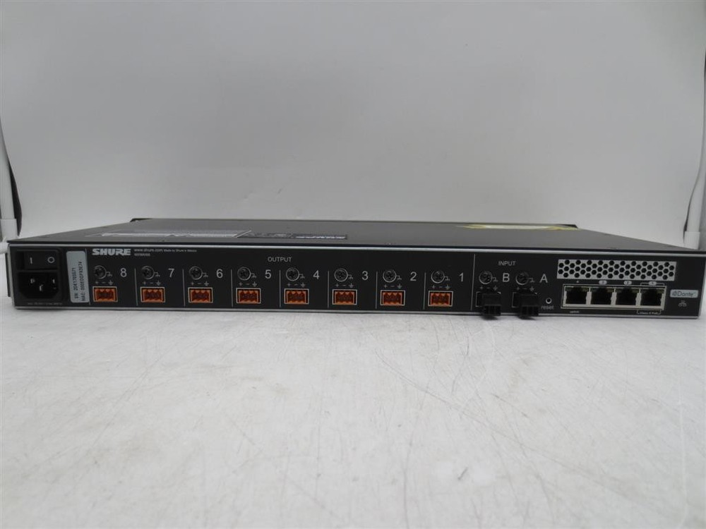 Shure MXWANI8 Microflex Wireless 8-Channel Audio Network Interface