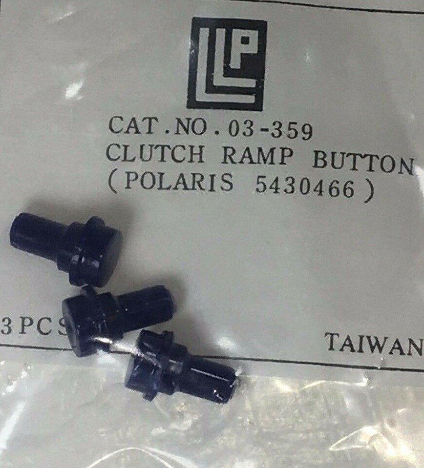 3 PK POLARIS SNOWMOIBLE 1973 & UP SECONDARY CLUTCH CAM BUTTONS / SHOES 5430466