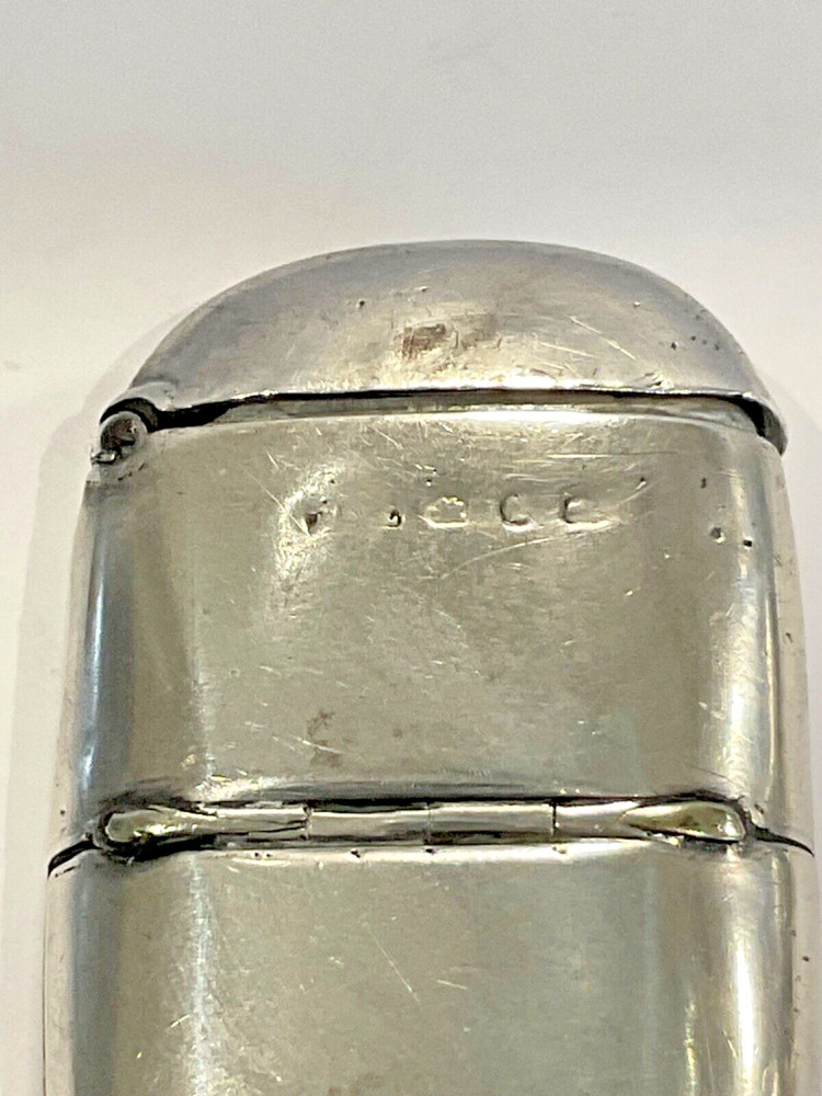Combination silver vesta and sovereign case