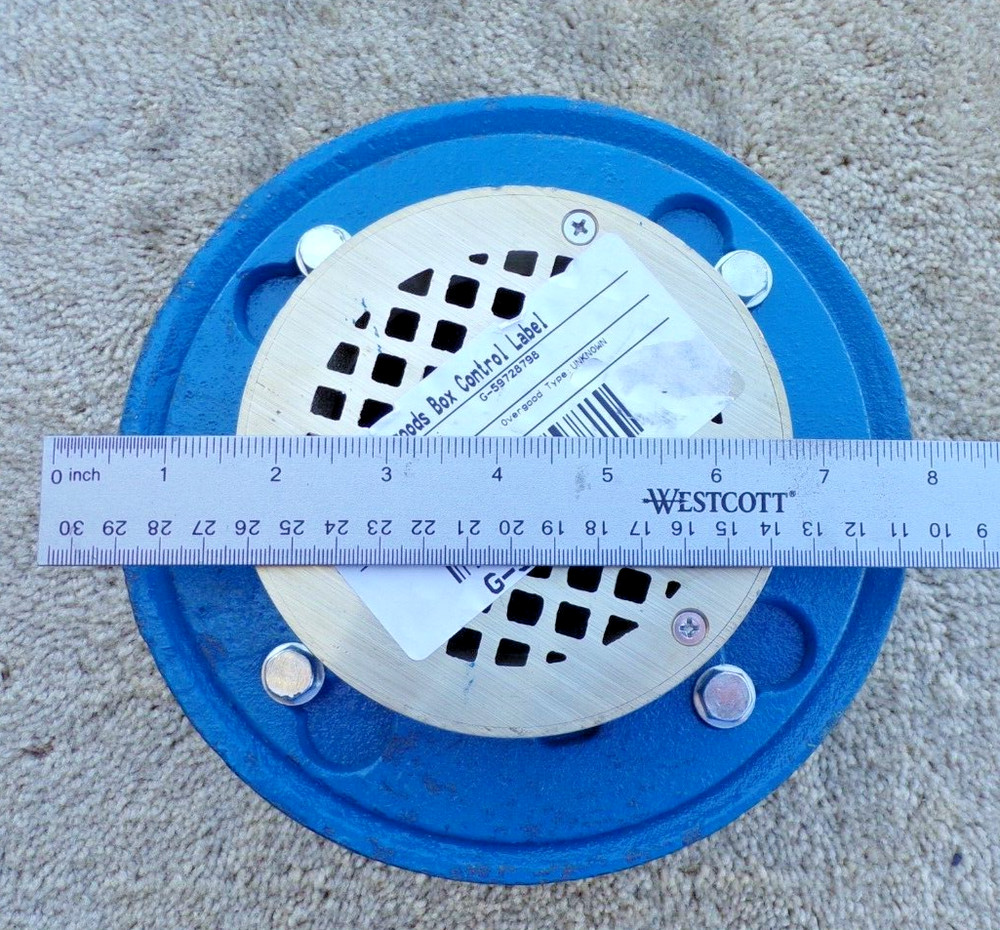 MS FD-12000 Low Profile 5" Adjustable Floor Drain; mC