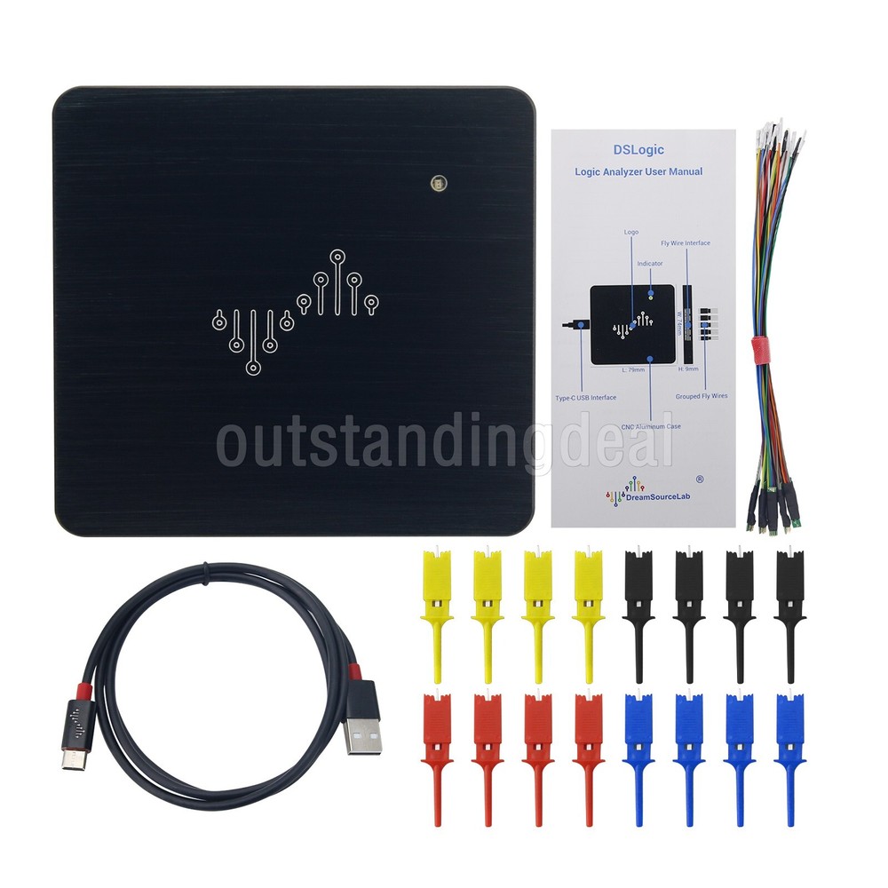 DSLogic U2Basic 16CH Logic Analyzer USB 2.0 100MHz Hardware Memory Debugging os6