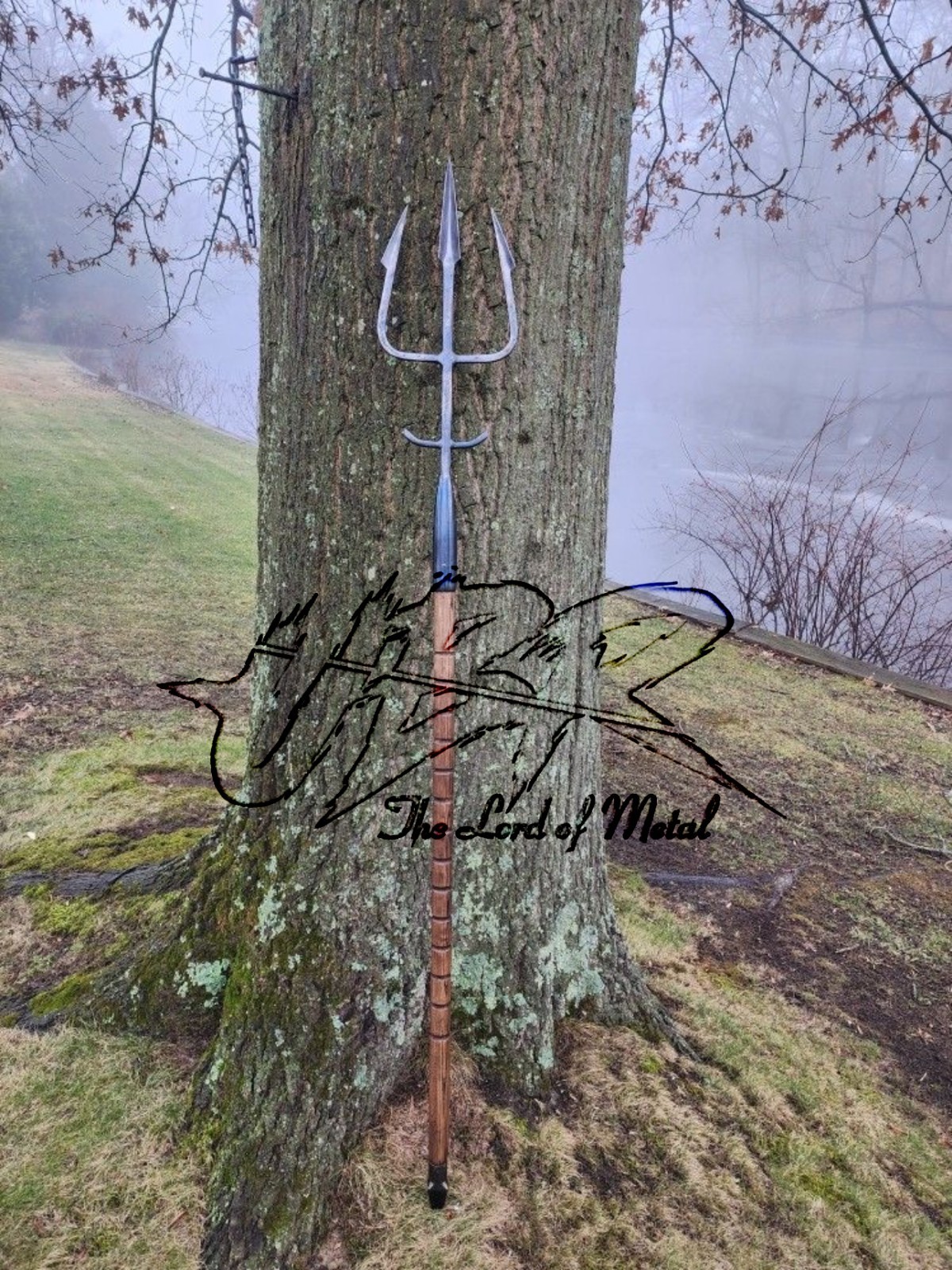 UBR Handmade High Carbon Steel Shiva Trishul Trident Spear