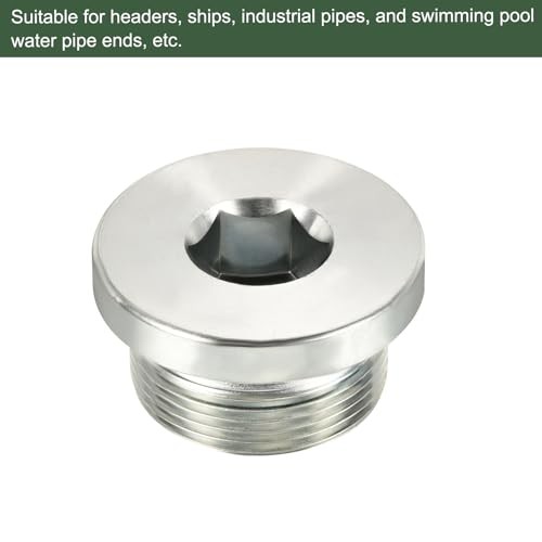 M30 x 1.5 Pipe Plug, Male Thread Internal Hex Head Socket Pipe Fitting Plug |