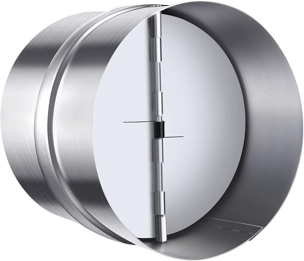 4 Inch Backdraft Damper Back Draft Vent Duct Shutter Blocker, Backflow Ducting