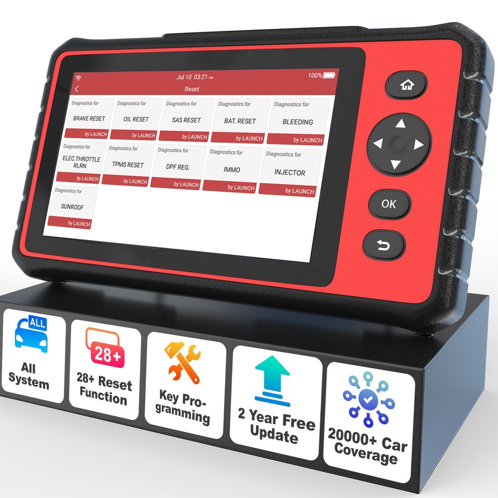 Launch CRP909 All System Car Diagnostic Scanner Tool SAS ABS Injector Key Coding