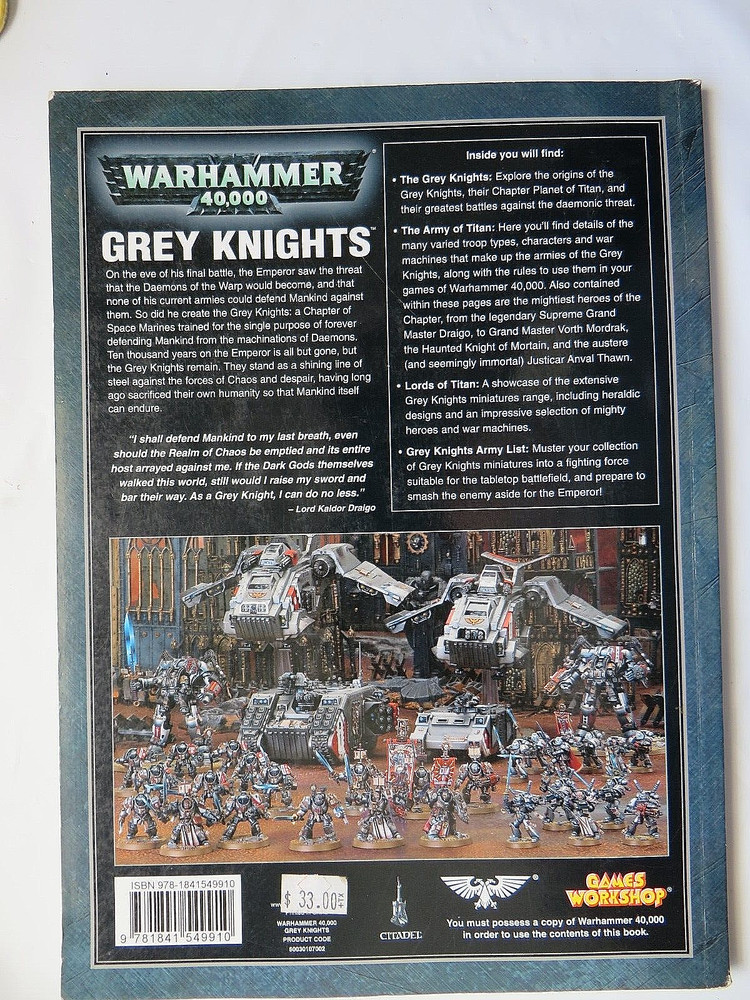 Warhammer 40k Space Marines codex army book oop