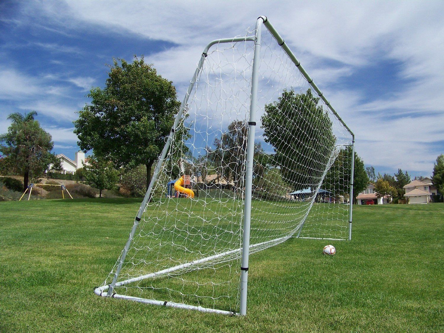 24x8 Ft. Official MLS/FIFA Regulation Size Soccer Goal. 2" Steel Frame(1Net)