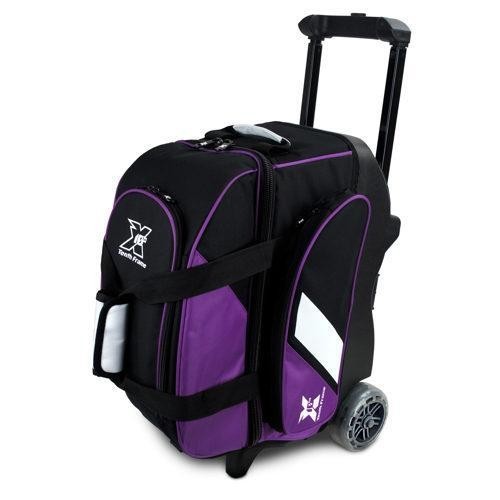 10th Frame 2 Ball Roller Bowling Bag Black/Purple