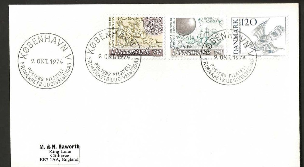 DENMARK 1974 UPU  ON  ILLUSTRATED FDC