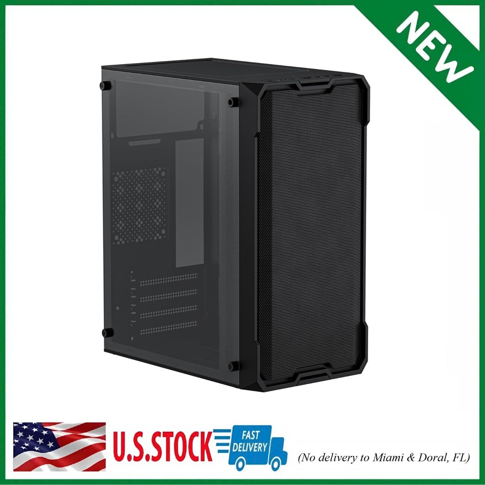 Micro ATX Case, MATX Case Mini PC ITX Desktop Computer Case Support ATX Psu/250M