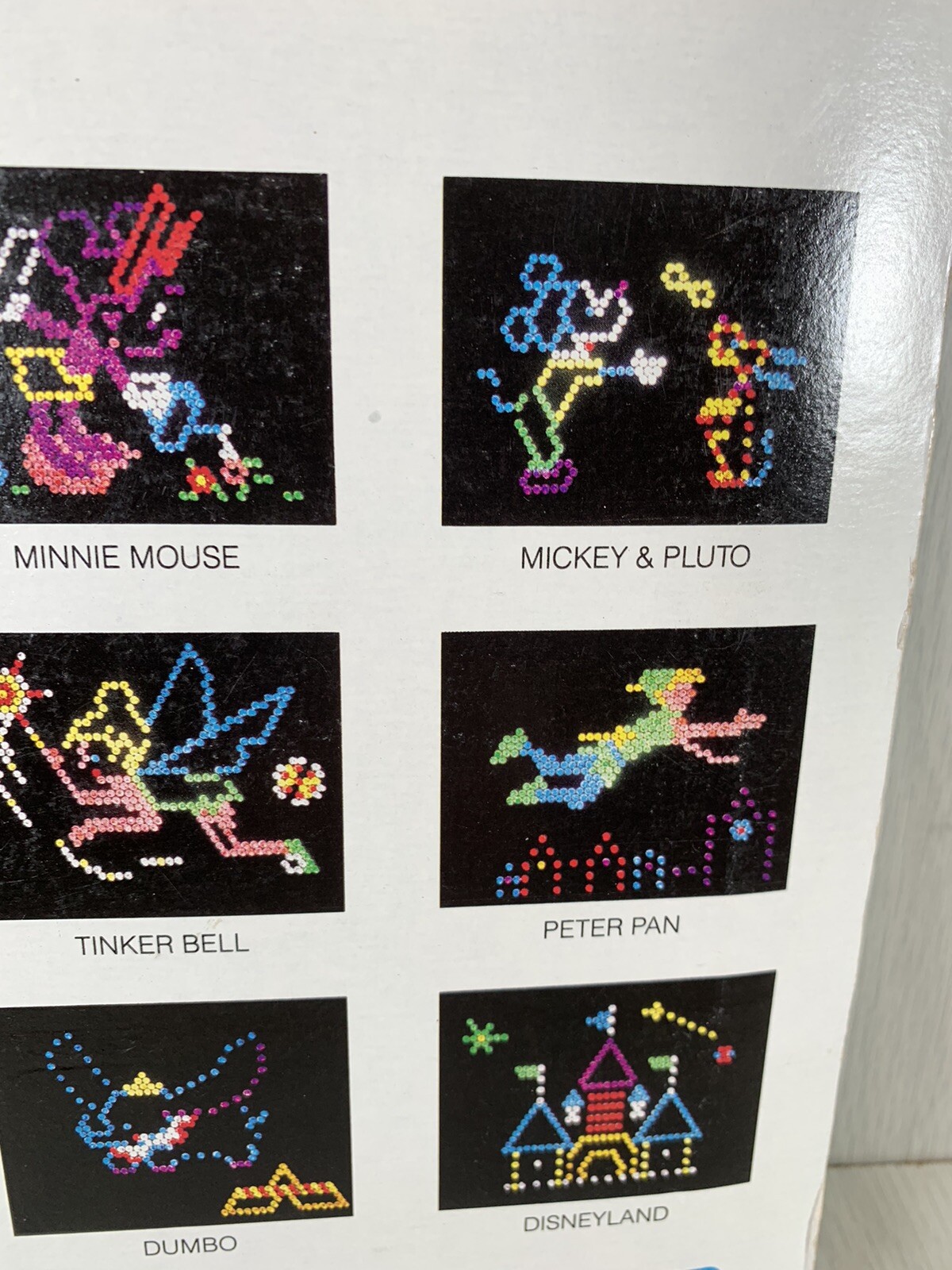 Vtg. Lite Brite DISNEY CHARACTERS Refill SEALED Mickey Donald Bambi Snow White