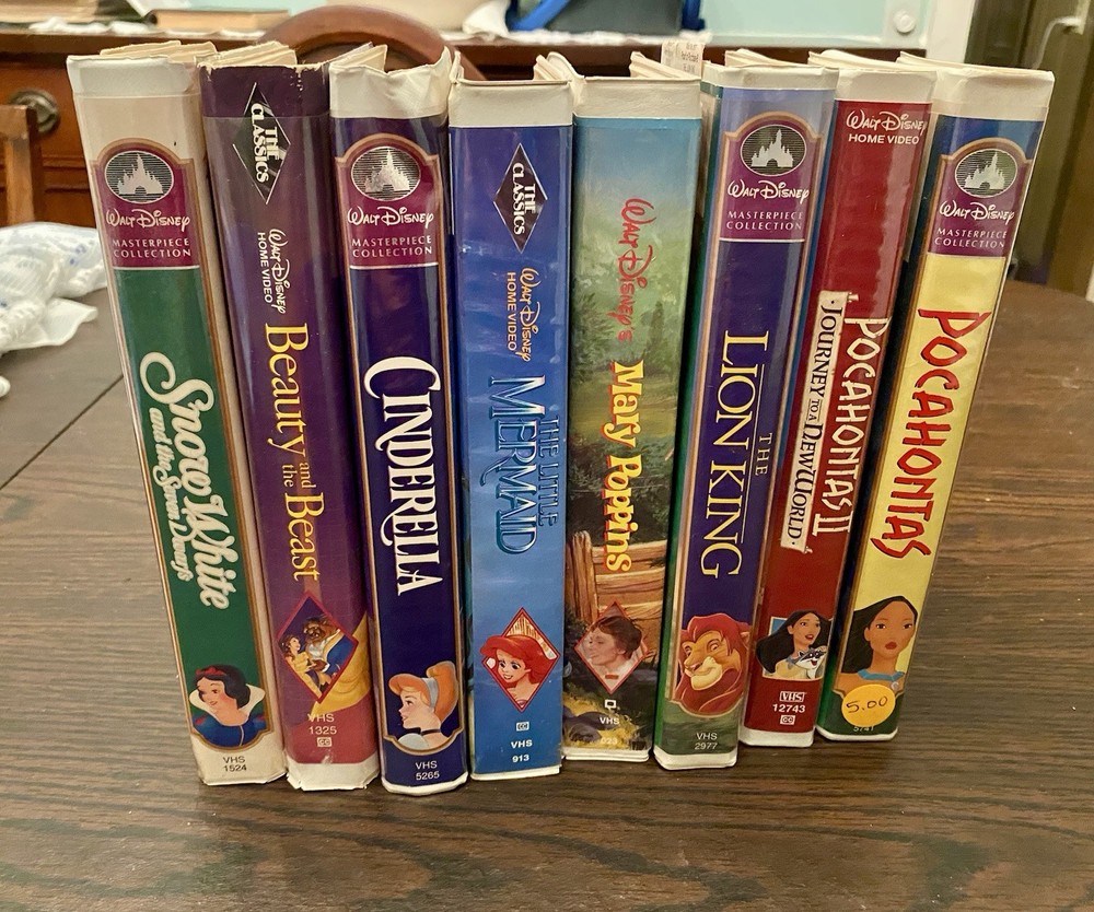 Disney Vhs Lot (8 Total)