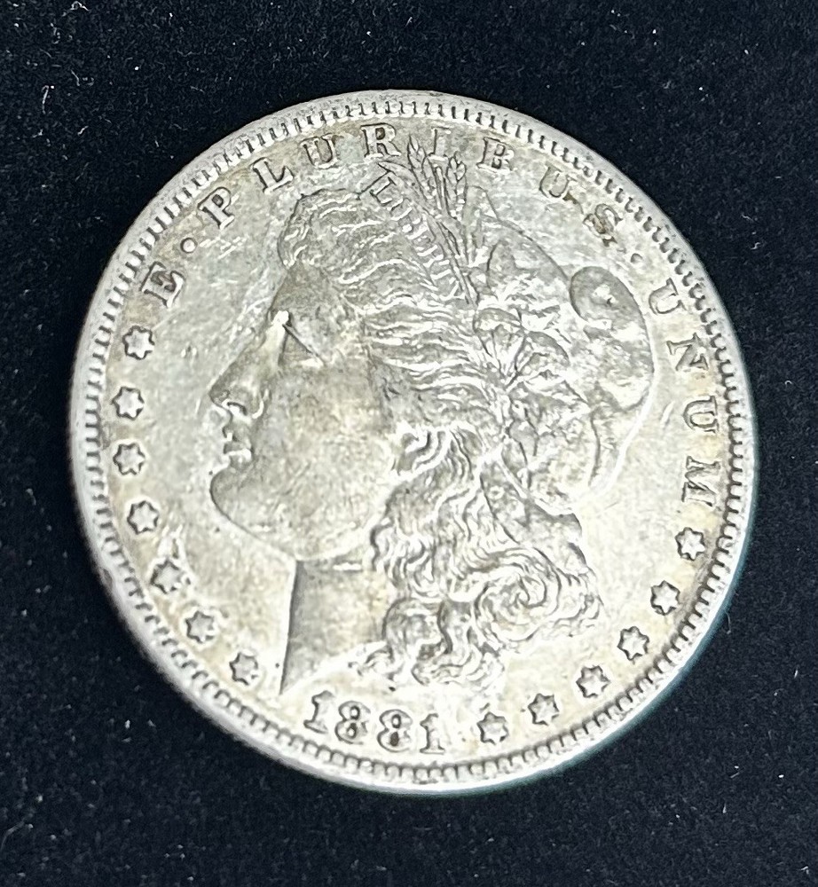 1881-O MORGAN SILVER DOLLAR, AU, Nice Example!