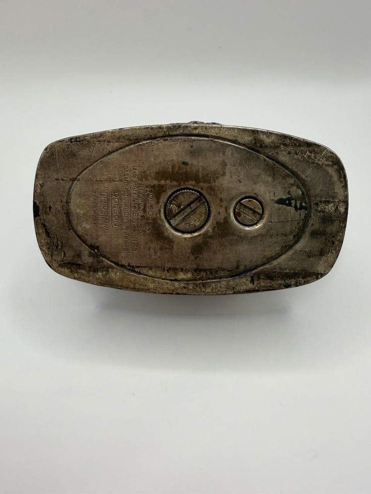 Ronson Georgian silver-plated table lighter
