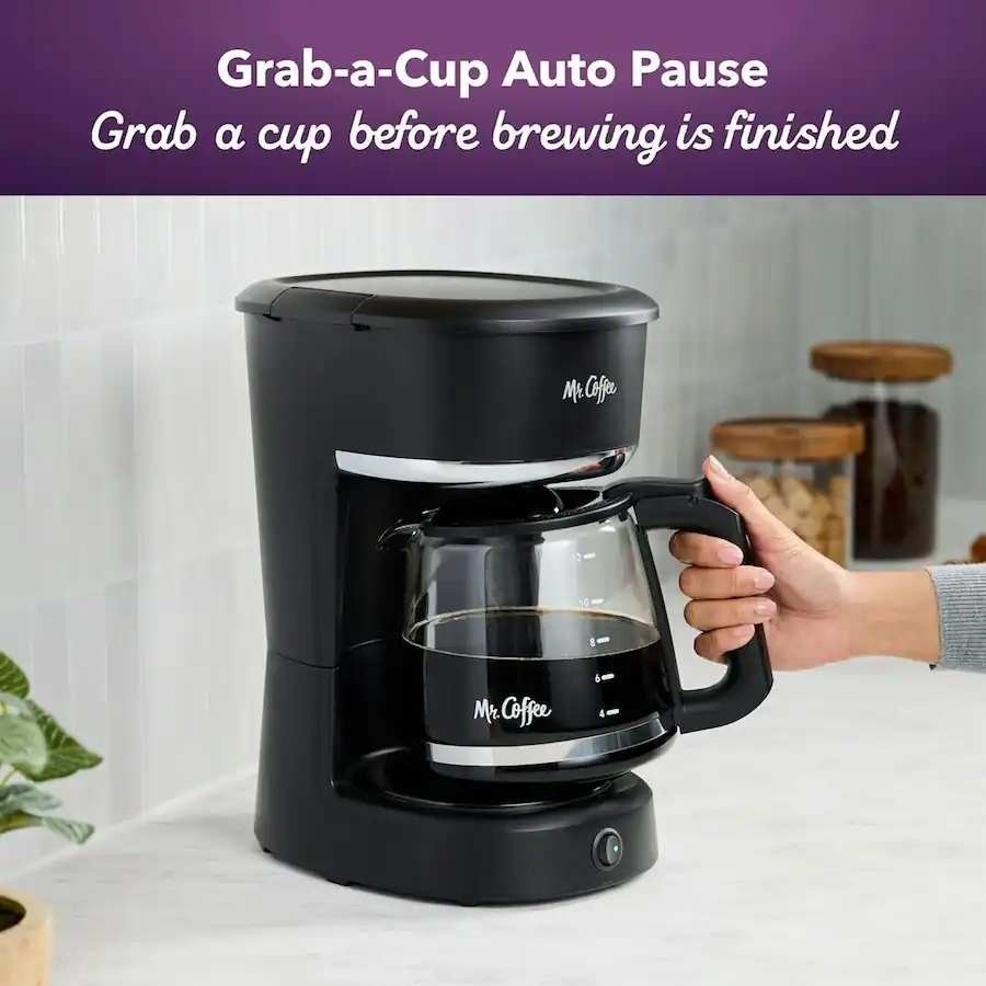 Mr. Coffee 12 Cup Switch Coffeemaker Black Drip Coffee Machine 0268